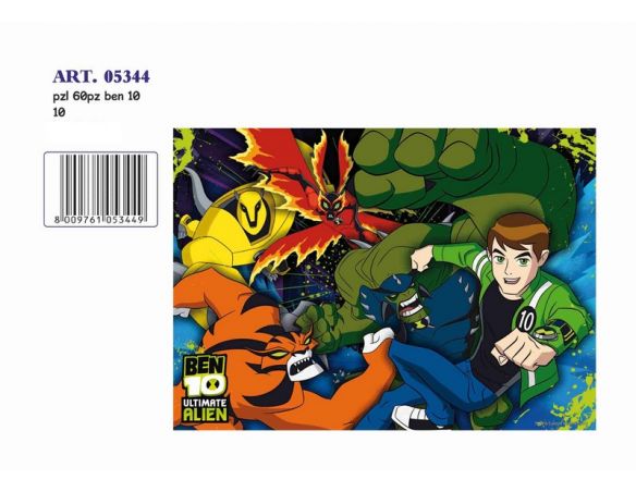 PRODUTTORI VARI VP5344 PUZZLE 60 PZ.BEN 10 Modellino