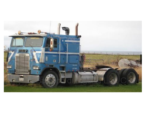 IXO MODEL TR046 FREIGHTLINER FLA 1993 MET.BLUE 1:43 Modellino