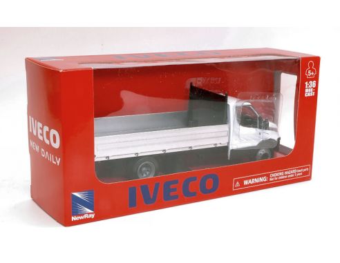 NEW RAY NY15873A IVECO DAILY BIANCO C/CASSONE 1:36 Modellino