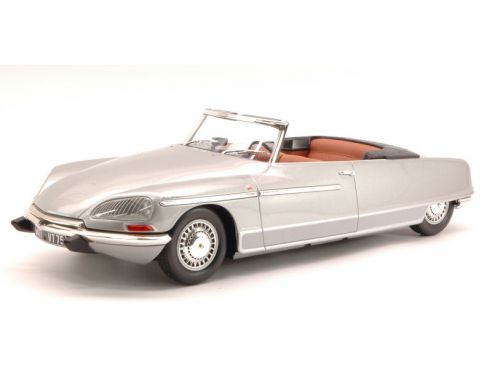 METAL-18 NV18002A CITROEN DS 21 CHAPRON PALM BEACH 1968 SILVER (LUCI FUNZIONANTI) 1:18 Modellino