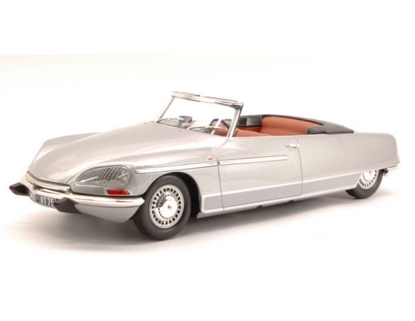 METAL-18 NV18002A CITROEN DS 21 CHAPRON PALM BEACH 1968 SILVER (LUCI FUNZIONANTI) 1:18 Modellino
