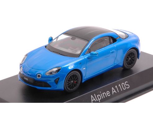 NOREV NV517868 ALPINE A110 S 2019 ALPINE BLUE & CARBON ROOF 1:43 Modellino