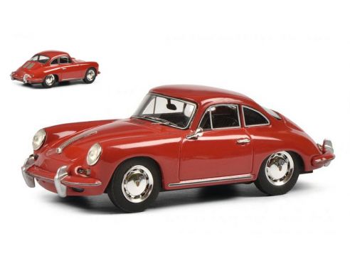 SCHUCO SH8794 PORSCHE 356 SC RED 1:43 Modellino
