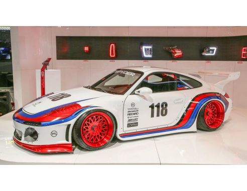 GT SPIRIT GT796 PORSCHE 911 SLANTNOSE MARTINI N.118 OLD AND NEW BODY KIT 1:18 Modellino