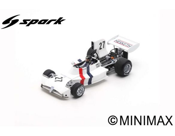 SPARK MODEL S5372 MARCH 731 JAMES HUNT 1973 N.27 2nd US GP 1:43 Modellino