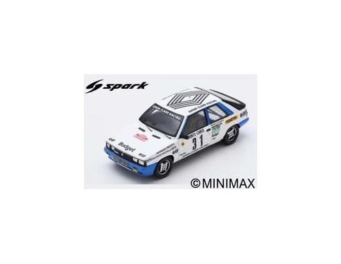 SPARK MODEL S5566 RENAULT 11 TURBO N.28 RALLY MONTE CARLO 1985 A.OREILLE-S.OREILLE 1:43 Modellino