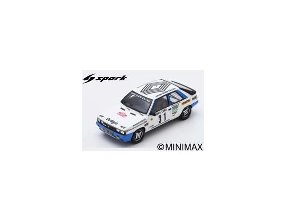 SPARK MODEL S5566 RENAULT 11 TURBO N.28 RALLY MONTE CARLO 1985 A.OREILLE-S.OREILLE 1:43 Modellino