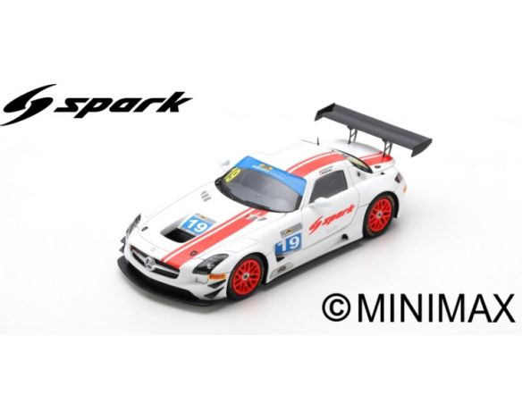 SPARK MODEL SA178 MERCEDES SLS GT3 N.19 ZHUHAI CIRCUIT HERO 600 KM 2018 S.ORTELLI-H.RIPERT Modellino