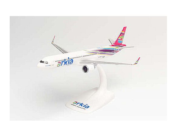 HERPA HP612524 AIRBUS A321LR ARKIA ISRAELI AIRLINES cm 22 1:200 Modellino