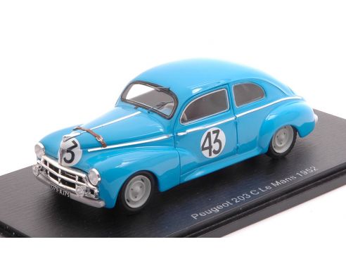 SPARK MODEL S4741 PEUGEOT 203 C N.43 LM 1952 A.CONSTANTIN-J.POCH 1:43 Modellino