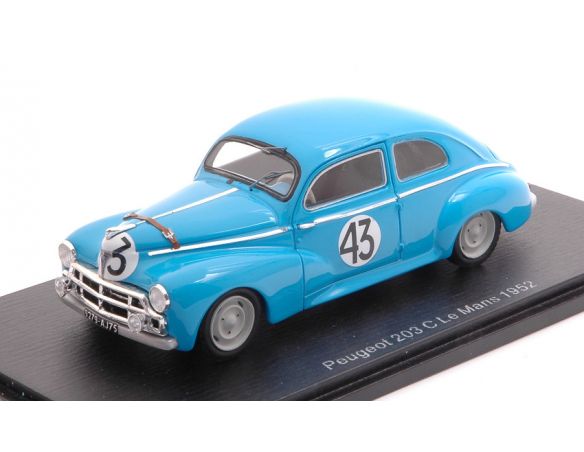 SPARK MODEL S4741 PEUGEOT 203 C N.43 LM 1952 A.CONSTANTIN-J.POCH 1:43 Modellino