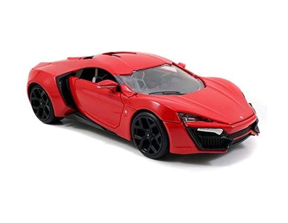 Jada 97377 Fast & Furious 7 Hyperspot Lykan Rossa 1:24 Die-cast Modellino