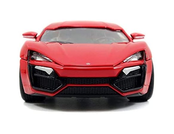 Jada 97377 Fast & Furious 7 Hyperspot Lykan Rossa 1:24 Die-cast Modellino