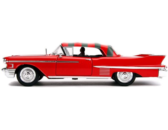 JADA TOYS JADA31102 CADILLAC SERIES 62 A NIGHTMARE W/FREDDY KRUEGER FIGURE 1:24 Modellino