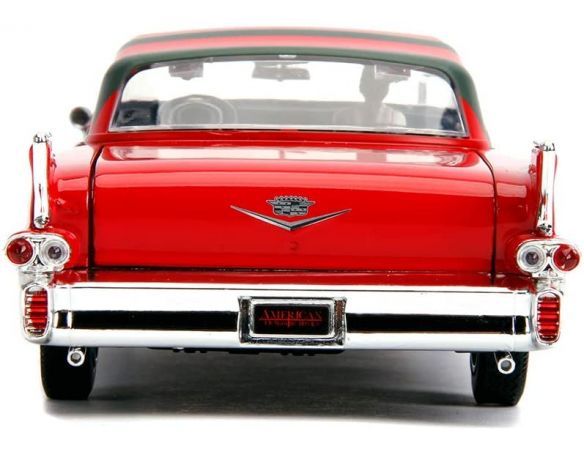 JADA TOYS JADA31102 CADILLAC SERIES 62 A NIGHTMARE W/FREDDY KRUEGER FIGURE 1:24 Modellino
