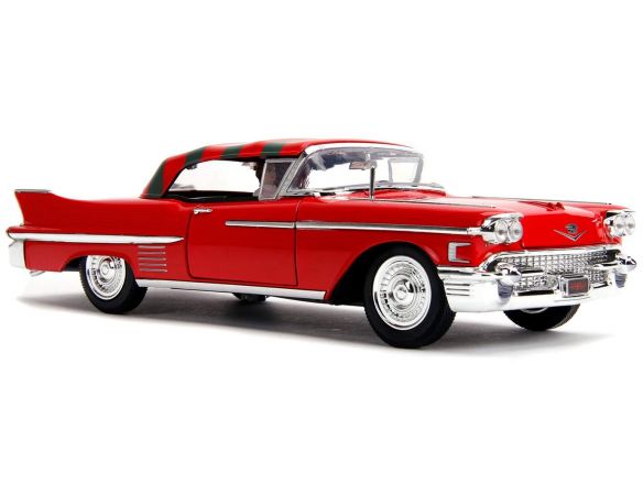 JADA TOYS JADA31102 CADILLAC SERIES 62 A NIGHTMARE W/FREDDY KRUEGER FIGURE 1:24 Modellino
