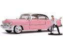 JADA TOYS JADA31007 CADILLAC FLEETWOOD 1955 W/ELVIS PRESLEY 1:24 Modellino
