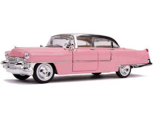 JADA TOYS JADA31007 CADILLAC FLEETWOOD 1955 W/ELVIS PRESLEY 1:24 Modellino