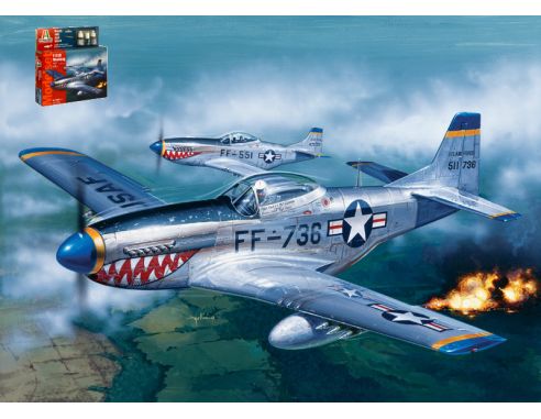 ITALERI IT71086 F51 D MUSTANG MODEL SET KIT 1:72 Modellino