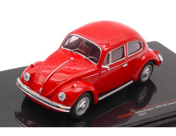 IXO MODEL CLC334N VW KAFER 1302 LS 1972 RED 1:43 Modellino