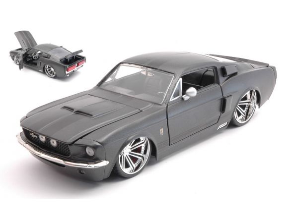 JADA TOYS JADA97411 SHELBY GT500 1967 MATT DARK GREY 1:24 Modellino