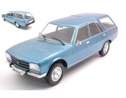 MODELCARGROUP MCG18213 PEUGEOT 504 BREAK METALLIC BLUE 1:18 Modellino