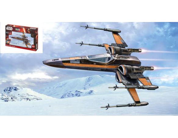 REVELL RV06692 STAR WARS POE S X-WING FIGHTER EASY KIT 1:50 Modellino