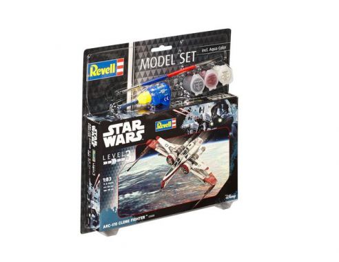REVELL RV63608 STAR WARS MODEL SET ARC-170 FIGHTER KIT 1:83 Modellino