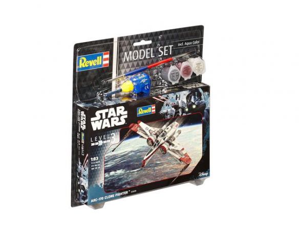 REVELL RV63608 STAR WARS MODEL SET ARC-170 FIGHTER KIT 1:83 Modellino