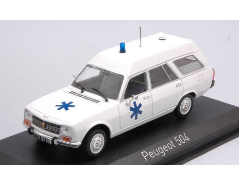 NOREV NV475442 PEUGEOT 504 BREAK 1979 AMBULANCE 1:43 Modellino
