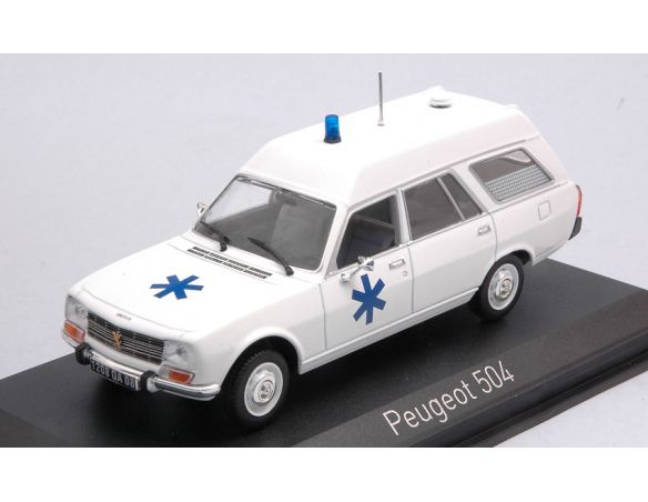 NOREV NV475442 PEUGEOT 504 BREAK 1979 AMBULANCE 1:43 Modellino