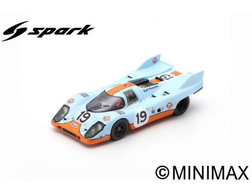 SPARK MODEL S0916 PORSCHE 917 K N.19 2nd LM 1971 R.ATTWOOD-H.MULLER 1:43 Modellino