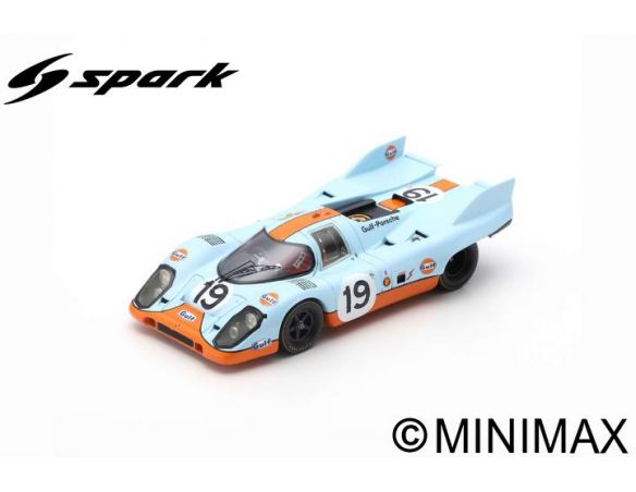 SPARK MODEL S0916 PORSCHE 917 K N.19 2nd LM 1971 R.ATTWOOD-H.MULLER 1:43 Modellino