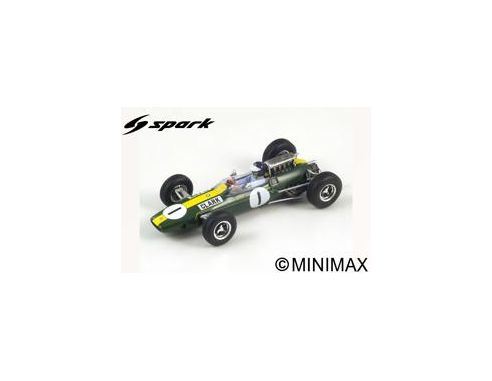 SPARK MODEL S1614 LOTUS 33 J.CLARK 1965 N.1 WINNER GERMAN GP WORLD CHAMPION 1:43 REPROD. Modellino