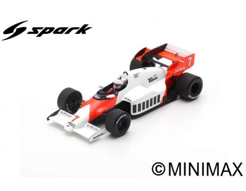 SPARK MODEL S5396 MC LAREN MP4-2 ALAN PROST 1984 N.7 WINNER GERMAN GP 1:43 Modellino