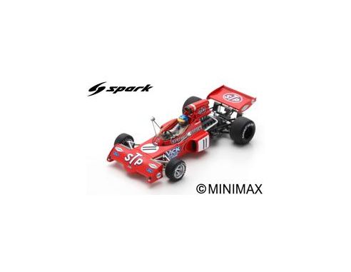 SPARK MODEL S7164 MARCH 721X RONNIE PETERSON 1972 N.11 BELGIUM GP 1:43 Modellino