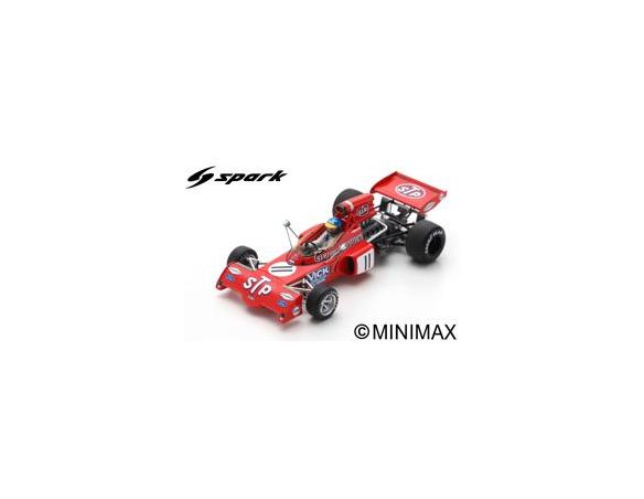 SPARK MODEL S7164 MARCH 721X RONNIE PETERSON 1972 N.11 BELGIUM GP 1:43 Modellino