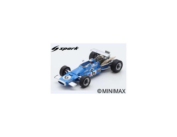 SPARK MODEL S7185 MATRA MS11 JEAN-PIERRE BELTOISE 1968 N.6 5th ITALY GP 1:43 Modellino