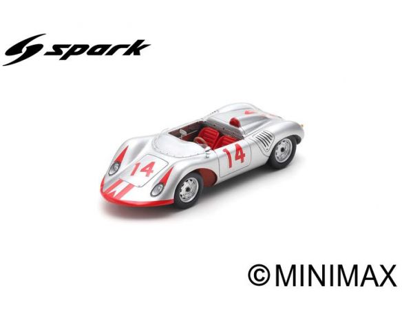 SPARK MODEL S7514 PORSCHE 718 RS N.14 NASSAU 1961 BOB HOLBERT 1:43 Modellino