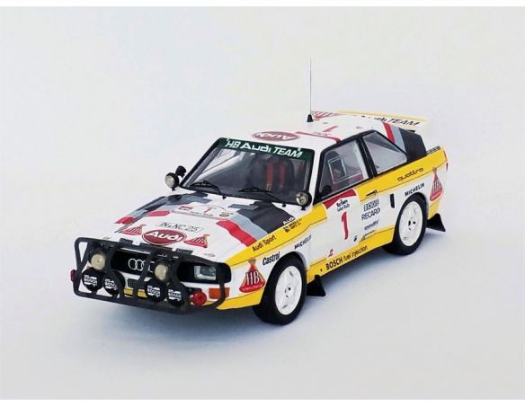 TROFEU TFRRDE22 AUDI SPORT QUATTRO N.1 SAFARI RALLY 1985 MIKKOLA-HERTZ 1:43 Modellino