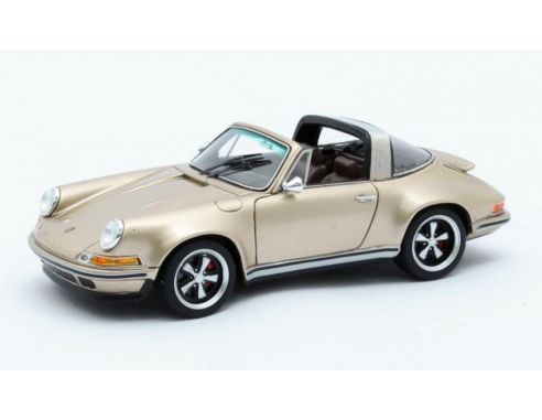 MATRIX SCALE MODELS MX41607-092 SINGER DESIGN PORSCHE 911 TARGA 2014 GOLD 1:43 Modellino