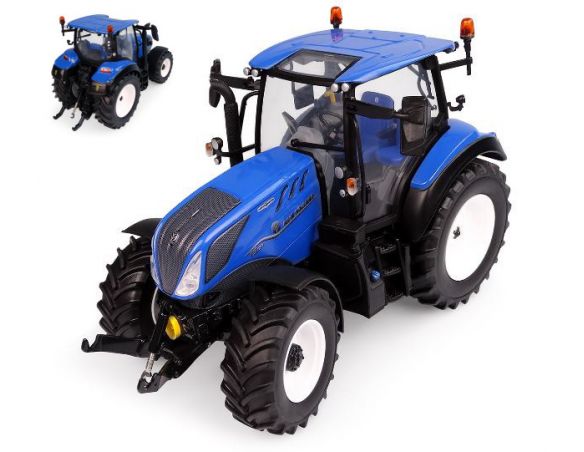 UNIVERSAL HOBBIES UH6222 TRATTORE NEW HOLLAND T5.130 LOW ROOF HIGH VISIBILITY 1:32 Modellino