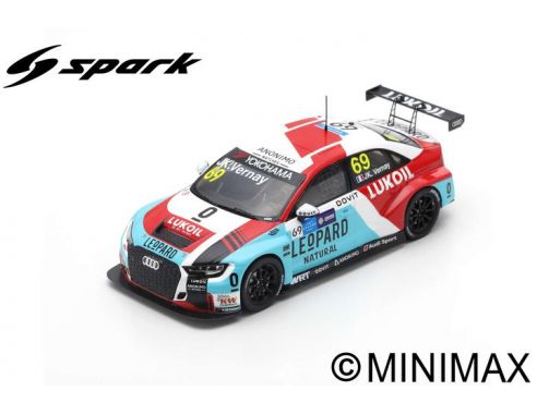 SPARK MODEL SA202 AUDI RS 3 LMS N.69 WINNER RACE 1 WTCR MACAU G.RACE 2018 J-C.VERNAY 1:43 Modellino