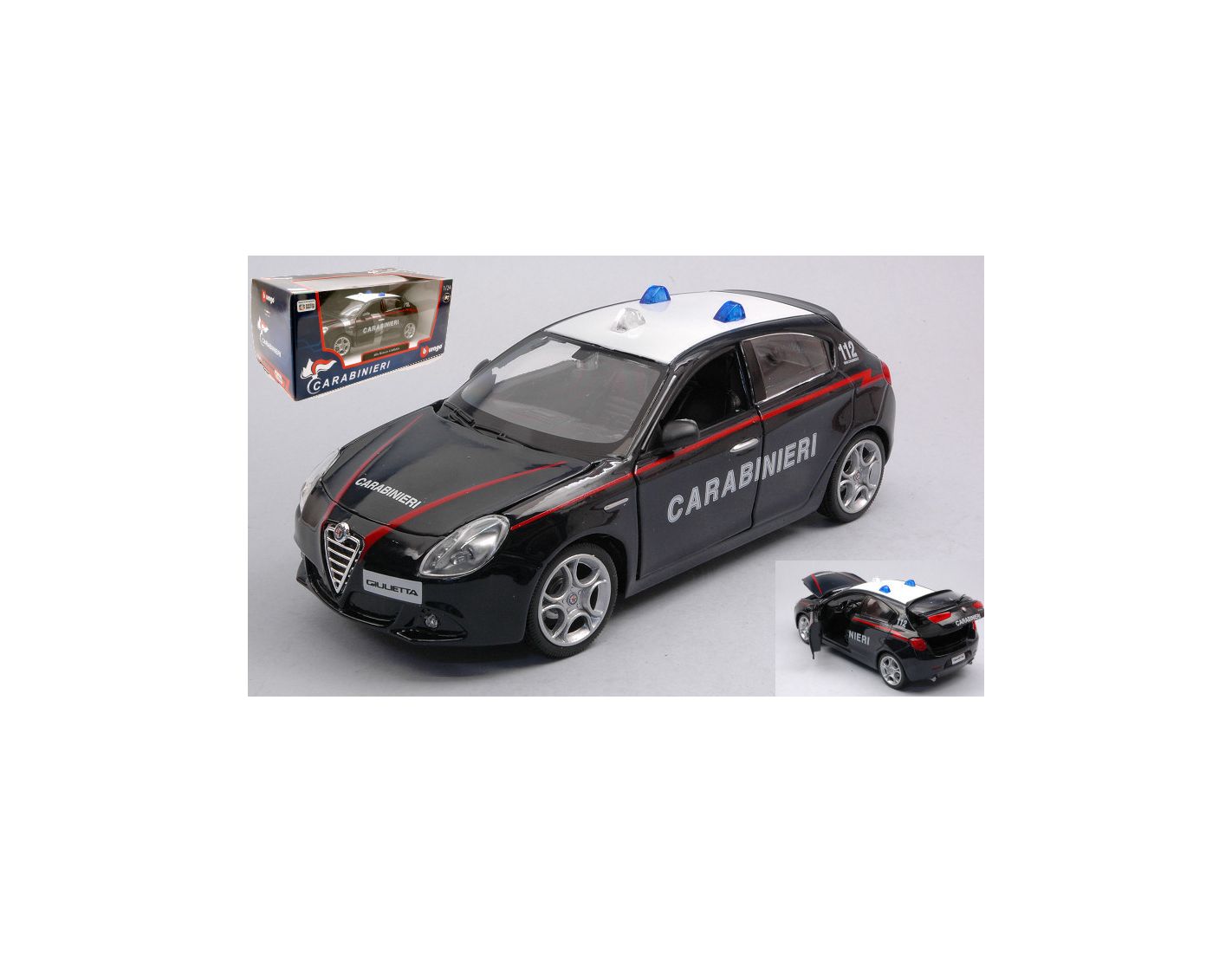 urago Bugt Alfa Romeo Giulietta Carabinieri 1 24 Modellino