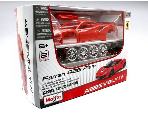 MAISTO MI39135 FERRARI 488 PISTA KIT 1:24 Modellino