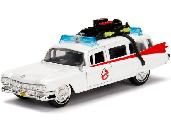 JADA Cadillac Ghostbusters ECTO-1 1959 Die Cast 1:32 Funzionamento a Ruota Libera