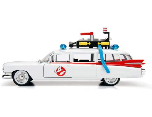 JADA Cadillac Ghostbusters ECTO-1 1959 Die Cast 1:24 Funzionamento a Ruota Libera