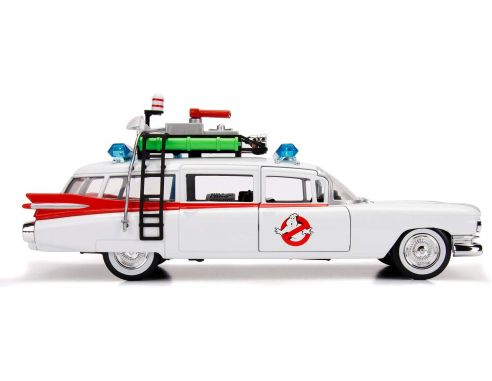JADA Cadillac Ghostbusters ECTO-1 1959 Die Cast 1:24 Funzionamento a Ruota Libera