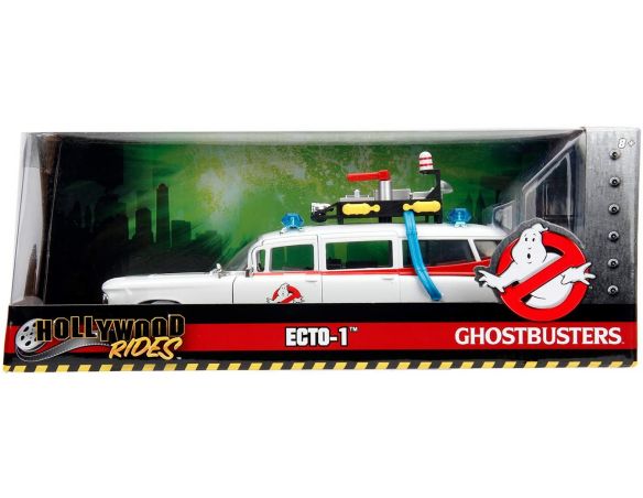JADA Cadillac Ghostbusters ECTO-1 1959 Die Cast 1:24 Funzionamento a Ruota Libera