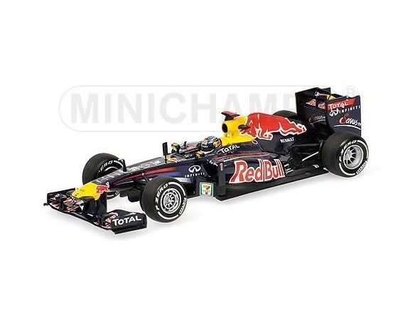 Minichamps PM410110301 RED BULL S.VETTEL 2011 JAPANESE GP WORLD CHAMPION 1:43 Modellino